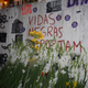 The memorial site of Marielle Franco’s murder reads, “Black Lives Matter.”